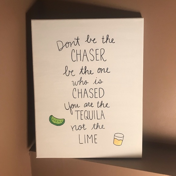 Other - Brand New! Handpainted/lettered Tequila Canvas Art